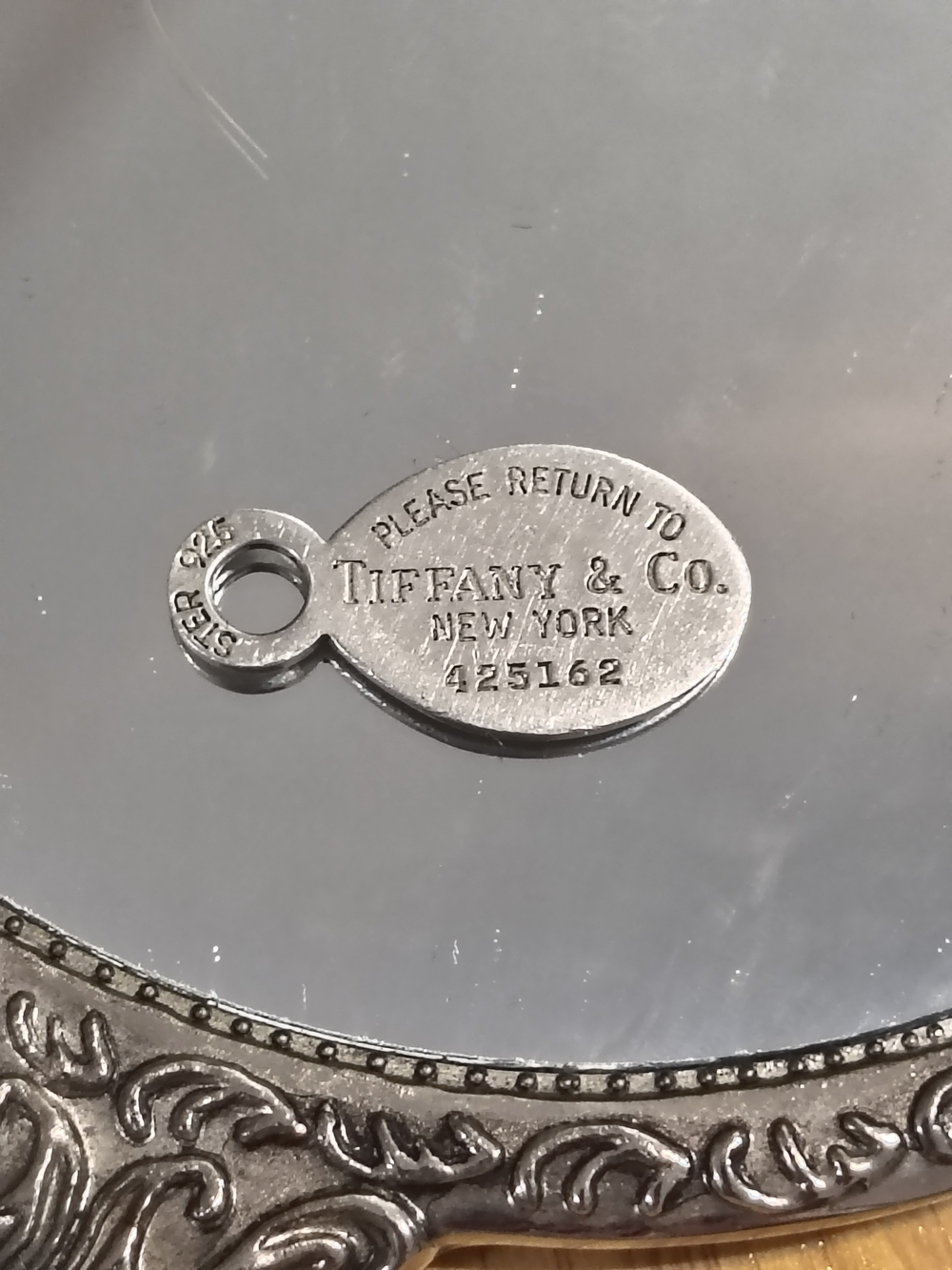Vintage Tiffany & Co Return to Tiffany Sterling Silver 925 Key Tag Charm 425162